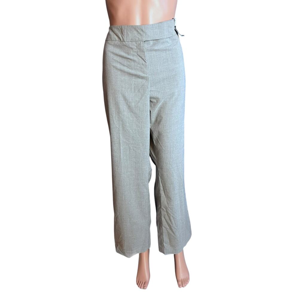 Women's Light Gray Wide-Leg Dress Pants